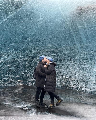 Glacier Kiss in Iceland